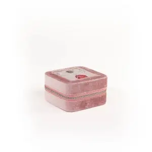 Self-Finishing - 4" Square Jewelry Box - Ballet Slippers