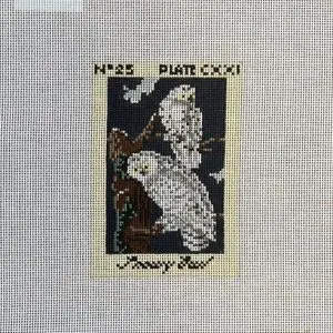 Audubon Snowy Owl - 4.75" x 3.25" 18 Mesh