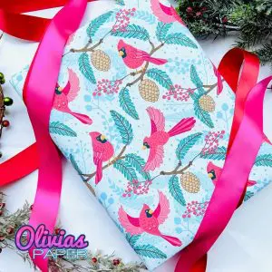 Cardinal Bird Christmas Holiday Gift Wrap
