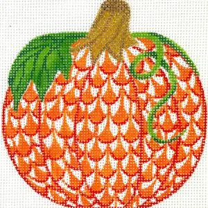 Fishnet Pumpkin  4" - 18 Mesh