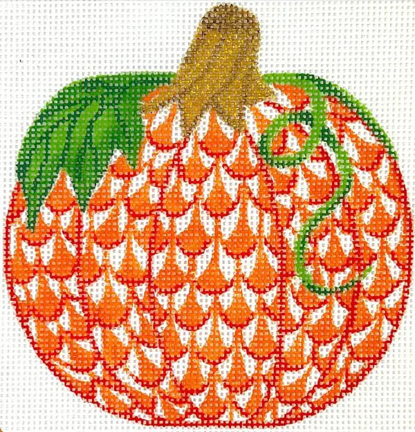 Fishnet Pumpkin  4" - 18 Mesh