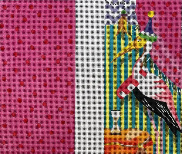 Flamingo Glasses Case- 7 1/8" x 3 1/2" Each- 18 Mesh