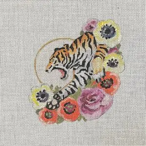 Tiger Flowers-4" x 5"- 18 Mesh