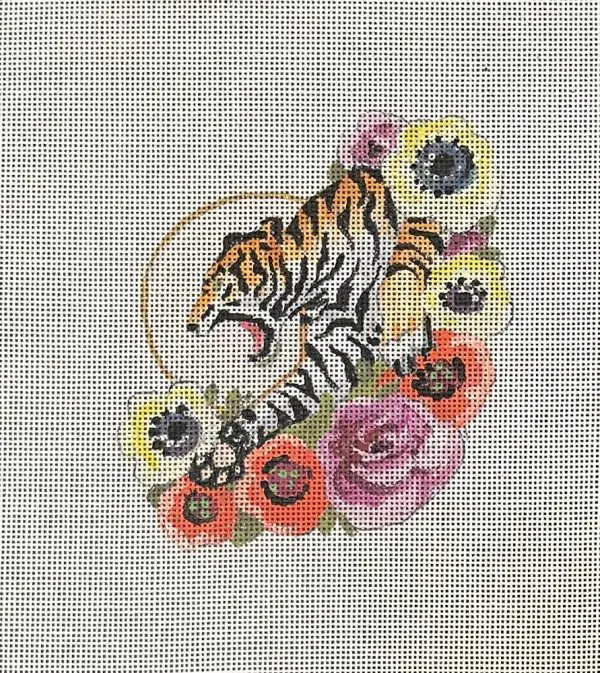 Tiger Flowers-4" x 5"- 18 Mesh
