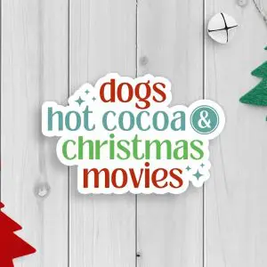 Dogs, hot Coocoa Christmas Movies