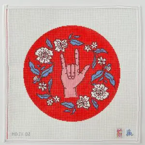 I Love You Round, 11" Round, 13 Mesh
