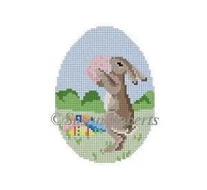 Rabbit with Eggs -18 Mesh 4"
