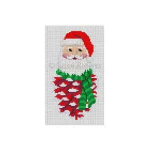 Pinecone Santa Ornament - 4.5 " - 18 Mesh