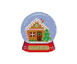 Gingerbread Snowglobe- 18 Mesh