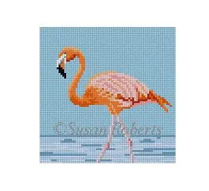 Flamingo Coaster 4" x 4" -18 Mesh