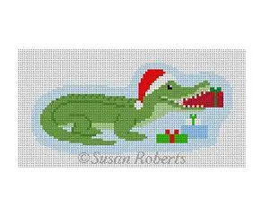 Gifting Gator Ornament - 18 Mesh