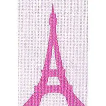 Eiffel Tower Pink Passport Insert - 2.75" x 4.25" - 18 M