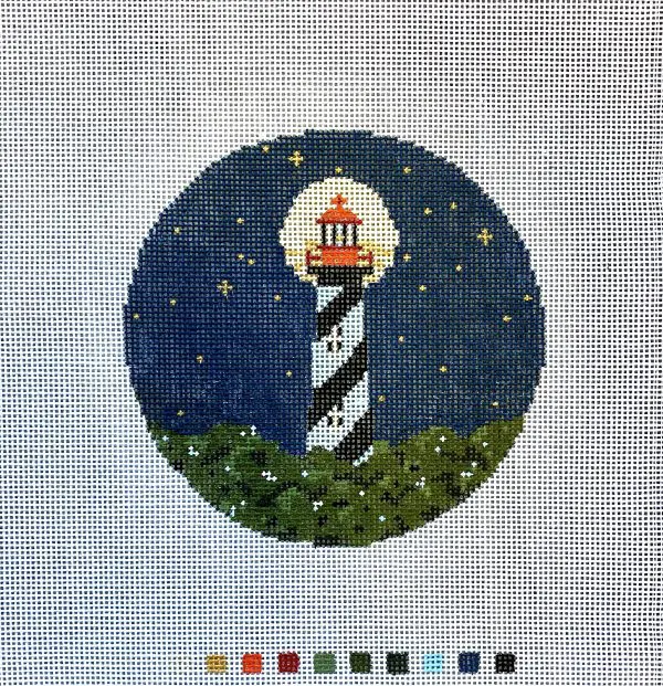 Saint Augustine Lighthouse-A001- 4.5" Round- 18 Mesh