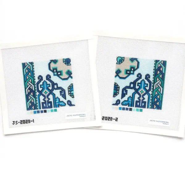 Holbein 4 " Square Coaster - Blue - 18 M
