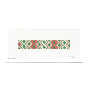 Hicks Braid Pink and Green Key Fob - 18 M