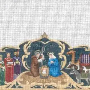 Nativity Stocking Topper 9.5" x 7.5" -18 Mesh
