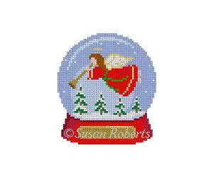 Angel Snowglobe- 3" x 3 1/4"- 18 Mesh