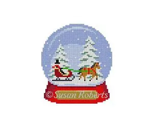 Sleigh Ride Snowglobe- 2 3/4" x 3 1/4"- 18 Mesh