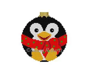 Penguin Ball Ornament - 18 Mesh
