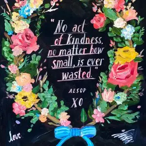 Kindness Garland Greeting Card- 4.5" x 6"