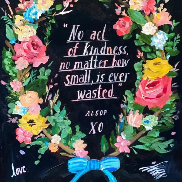 Kindness Garland Greeting Card- 4.5" x 6"