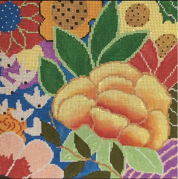 Floral Square Pillow-8" x 8" -18 Mesh