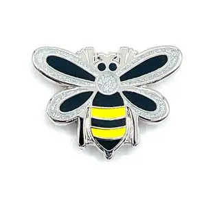 Silver Bee- 1 1/8" x 1"