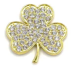 Clear Shamrock- 2" x 2"