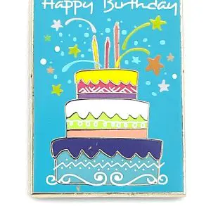 Happy Birthday- 1 1/4' x 1 5/8"
