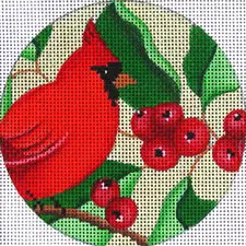 Cardinal & Berries - 18 Mesh