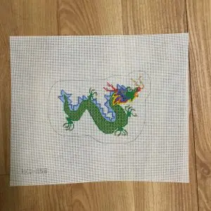 Green Dragon Shaped Ornament 18 Mesh