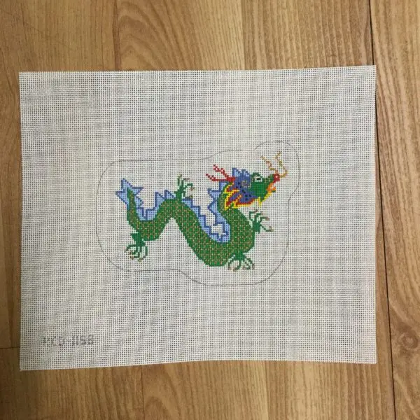 Green Dragon Shaped Ornament 18 Mesh