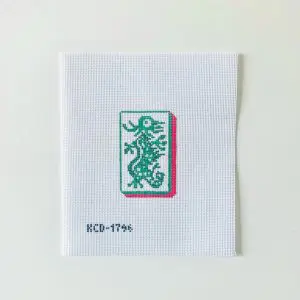 Green Dragon Mahj Tile 18 Mesh