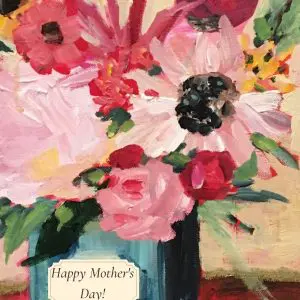 Mother's Day Tea Tin Greeting Card- 4.5" x 6"