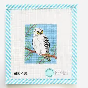 Snowy Owl - 3.5" X 4.25 "-18 Mesh