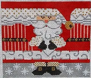 CH-629 Santa Roll Up – Small 4 1/2 x 3 3/4, 18 Mesh