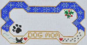BP-21 Dog Mom Ornament Insert Your Dog’s Name! 6 x 3, 18 Mesh