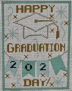 CH-1049 Happy Graduation 202X, 4 3/4 x 4 1/2, 18 Mesh