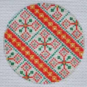 TM-08 Christmas Ornament 3″ Round, Mesh 18