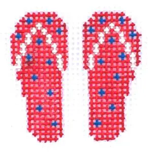 HB-18 Mini – Red Flip Flops 1 1/2 x 1 1/2, 18 Mesh