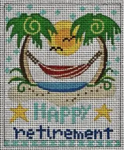 CH-1052 Happy Retirement – Hammock, 3 1/2 x 4 1/4, 18 Mesh