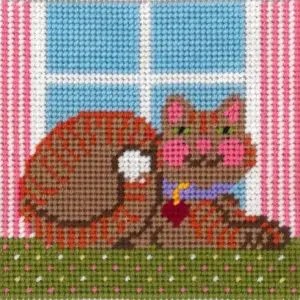 Little Moon Quickpoint Kits-Cat-(6-008)- 6 ct 9" x 9"