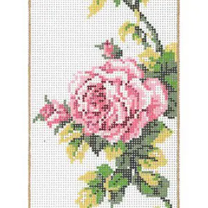 E-3 Rose EGC-(18-1004) 3.5" x 6.5" on 18ct