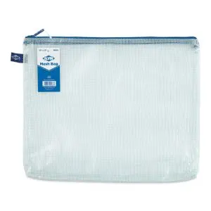 Alvin Zippered Mesh Project Pouch 10" x 13"