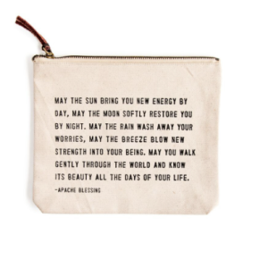 Apache Blessing   7.5 " x 9" Zippered Pouch (1)