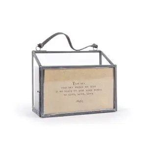Horizontal Picture Frame and Holder with 50 Gathered Thoughts -