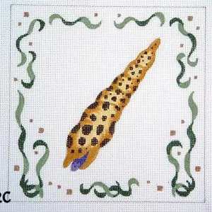 Brown & Rust Spotted Spiral Shell 6" Square-18 Mesh