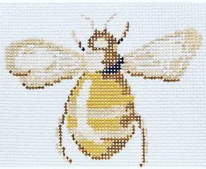 Scarab Series - Yellow - approx 3.5 x 3 painted area - 18 Mesh