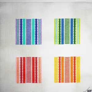 23-260 Stripe Coaster Set of 4