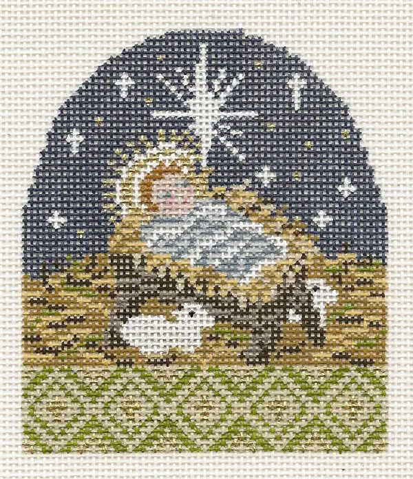 Jesus in Manger 18 Mesh
